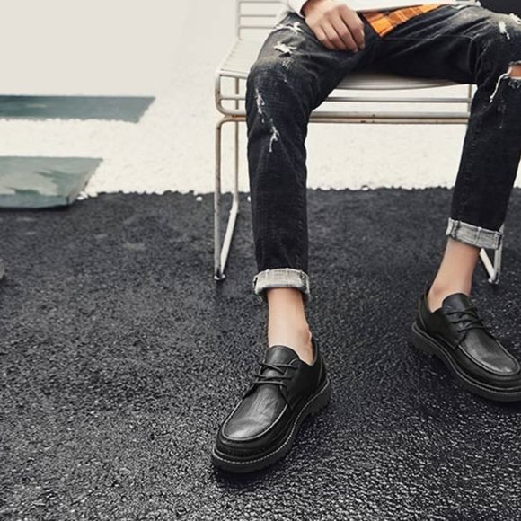 Men's leather shoes